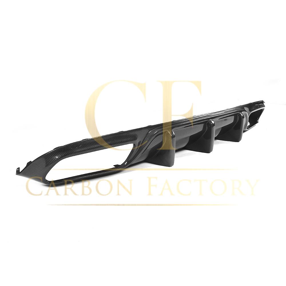 Big Fin Style Carbon Fibre Rear Diffuser for Mercedes W205 C63 2 Door 15-21 - Carbon Factory