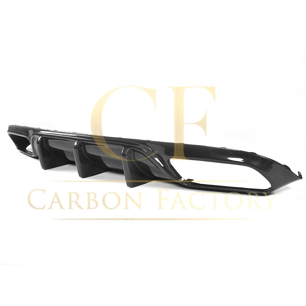 Big Fin Style Carbon Fibre Rear Diffuser for Mercedes W205 C63 2 Door 15-21 - Carbon Factory
