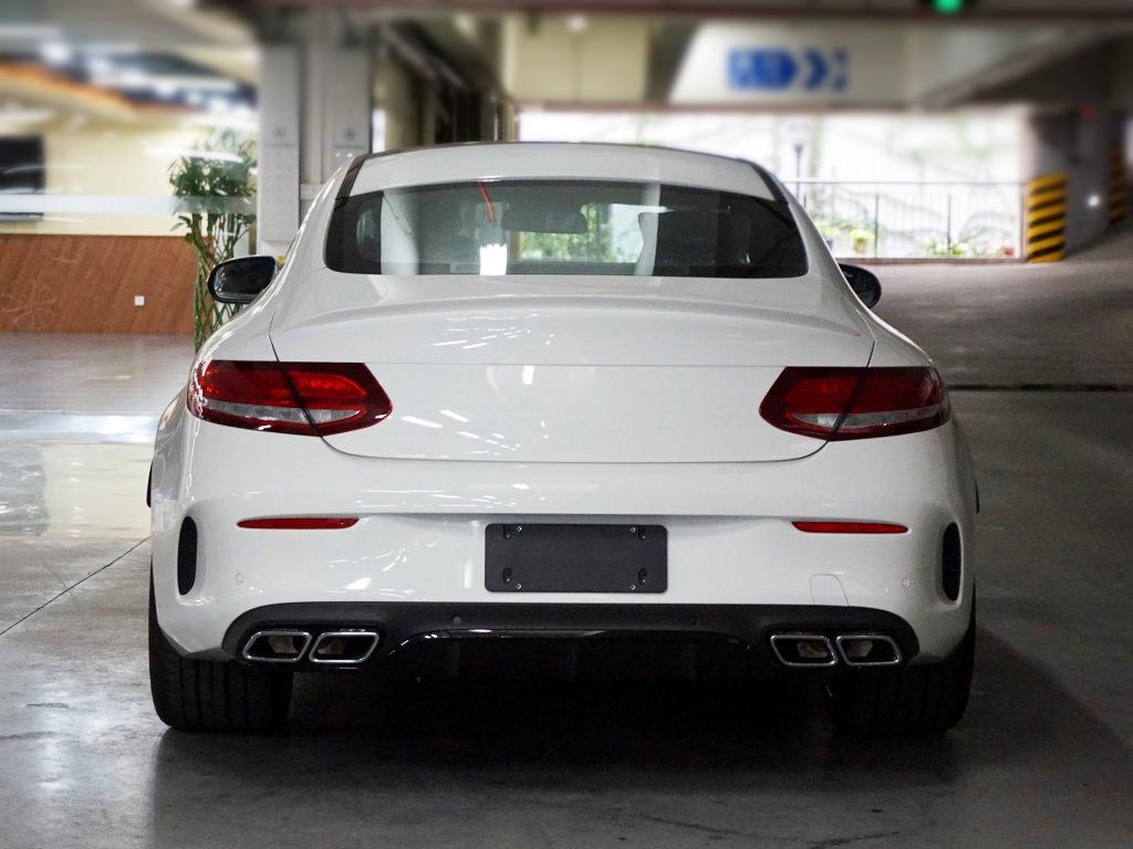 Big Fin Style Carbon Fibre Rear Diffuser for Mercedes W205 C63 2 Door 15-21 - Carbon Factory