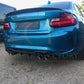 Big Fins Style Carbon Fibre Rear Diffuser for BMW F87 F87C M2 16-21-Carbon Factory