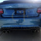 Big Fins Style Carbon Fibre Rear Diffuser for BMW F87 F87C M2 16-21-Carbon Factory