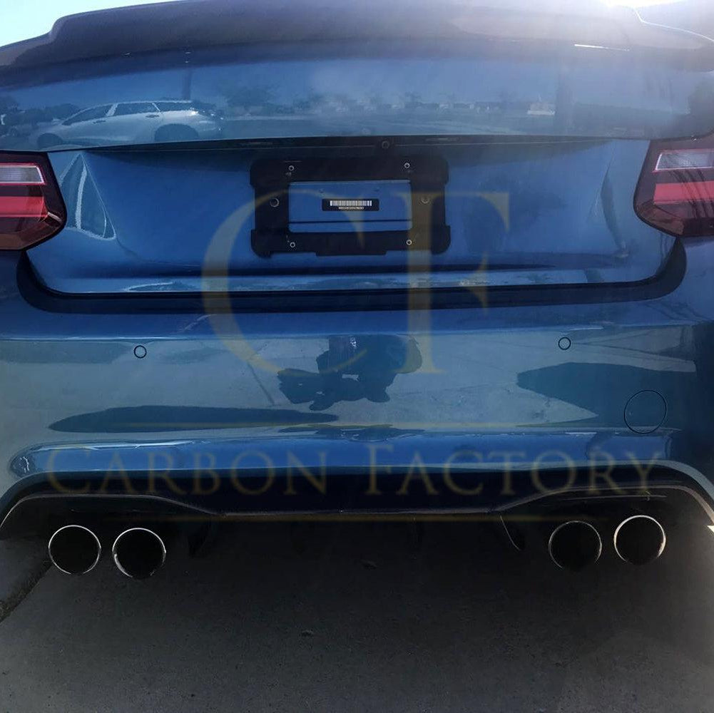 Big Fins Style Carbon Fibre Rear Diffuser for BMW F87 F87C M2 16-21 - Carbon Factory