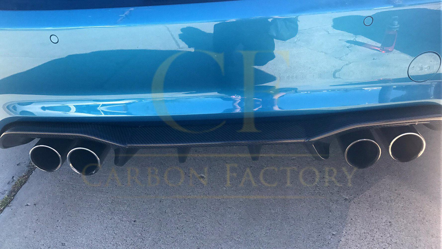 Big Fins Style Carbon Fibre Rear Diffuser for BMW F87 F87C M2 16-21-Carbon Factory