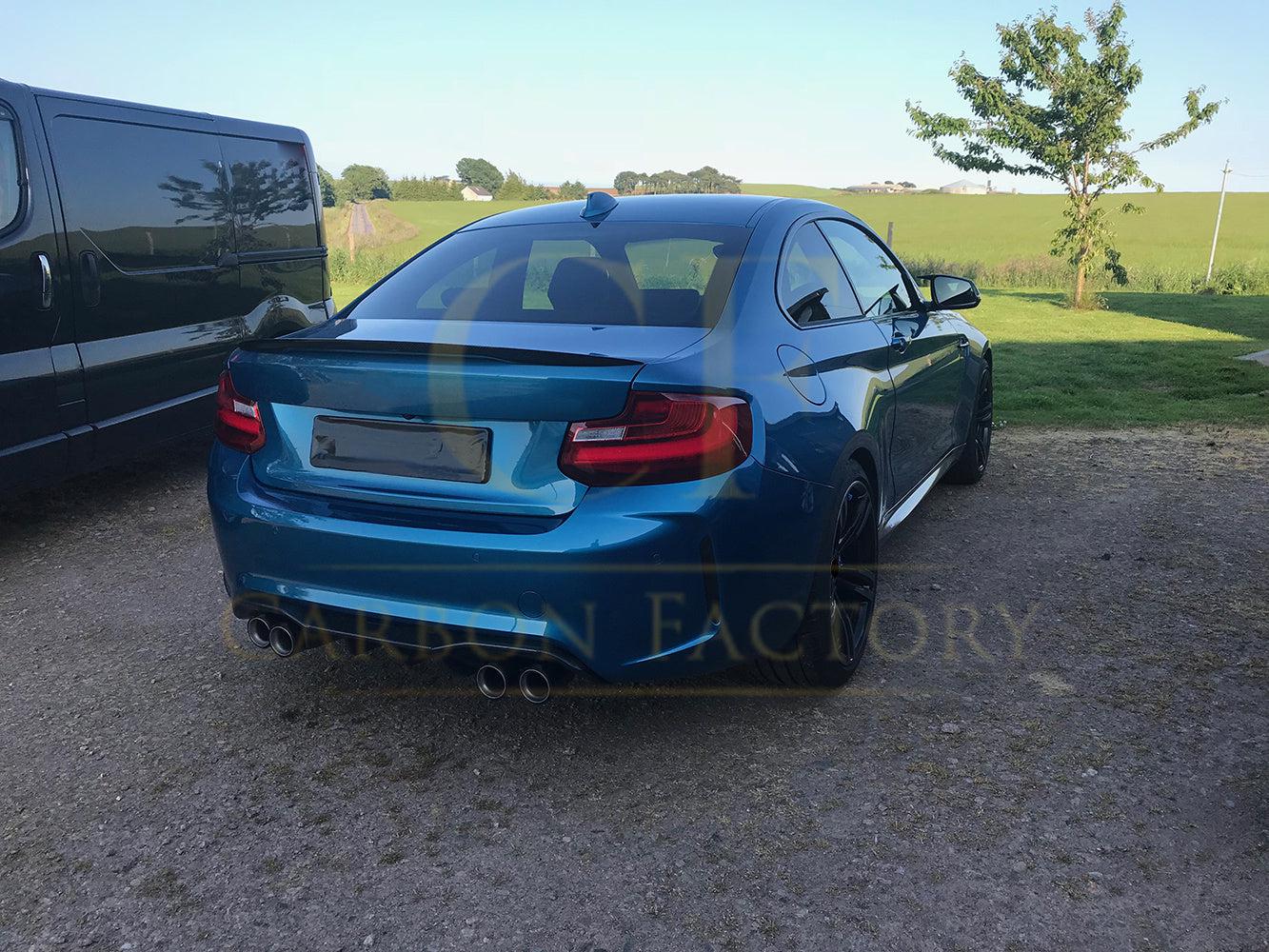 Big Fins Style Carbon Fibre Rear Diffuser for BMW F87 F87C M2 16-21-Carbon Factory