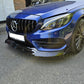 Brabus 2 Style Gloss Black Front Splitter for Mercedes Benz W205 C Class 15-18-Carbon Factory