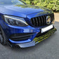 Brabus 2 Style Gloss Black Front Splitter for Mercedes Benz W205 C Class 15-18-Carbon Factory