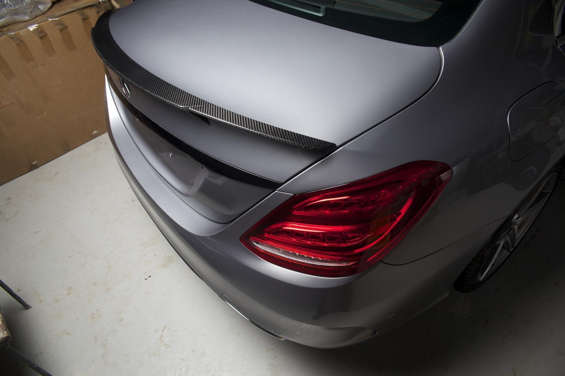 Brabus Style Carbon Fibre Boot Spoiler for Mercedes Benz W205 C Class 15-21-Carbon Factory