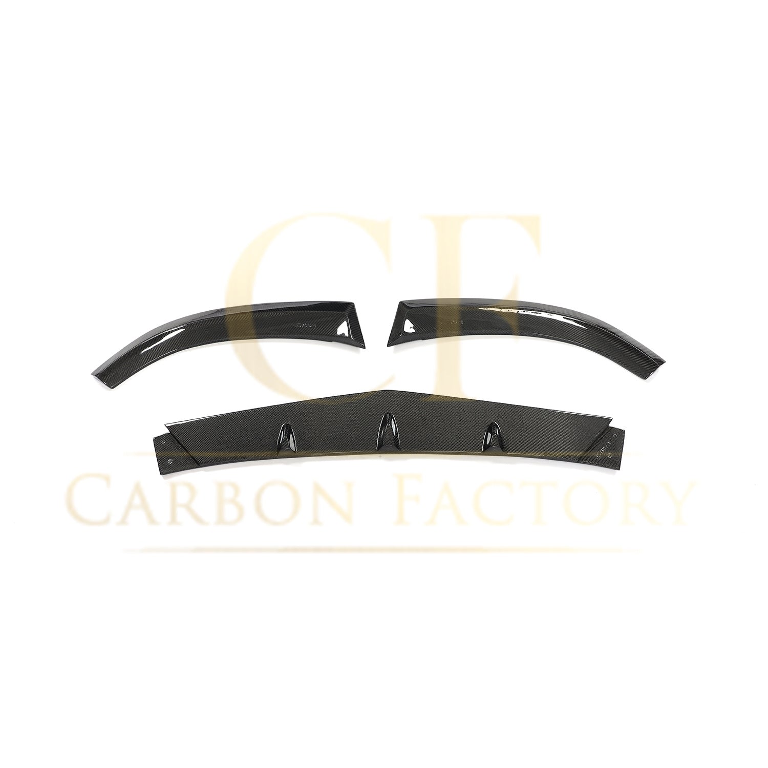 Brabus Style Carbon Fibre Front Splitter for Mercedes W205 C63 2 Door 15-18-Carbon Factory