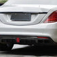 Brabus Style Carbon Fibre Rear Diffuser for Mercedes Benz W222 S Class Saloon 14-17-Carbon Factory