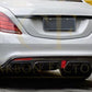 Brabus Style Carbon Fibre Rear Diffuser for Mercedes Benz W222 S Class Saloon 14-17-Carbon Factory