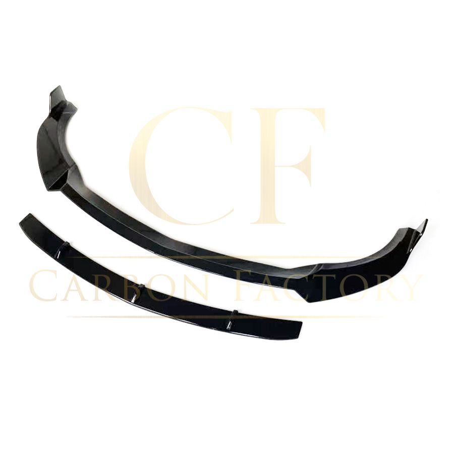Brabus Style Gloss Black Front Splitter for Mercedes Benz W176 A Class 16-18-Carbon Factory