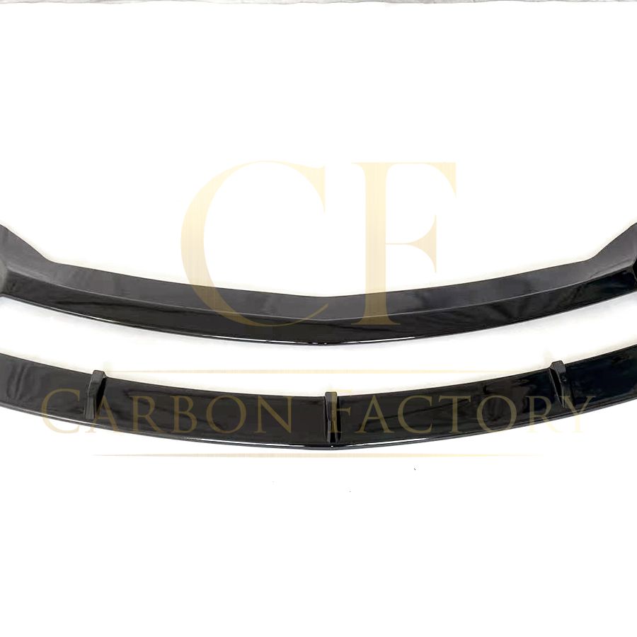 Brabus Style Gloss Black Front Splitter for Mercedes Benz W176 A Class 16-18-Carbon Factory
