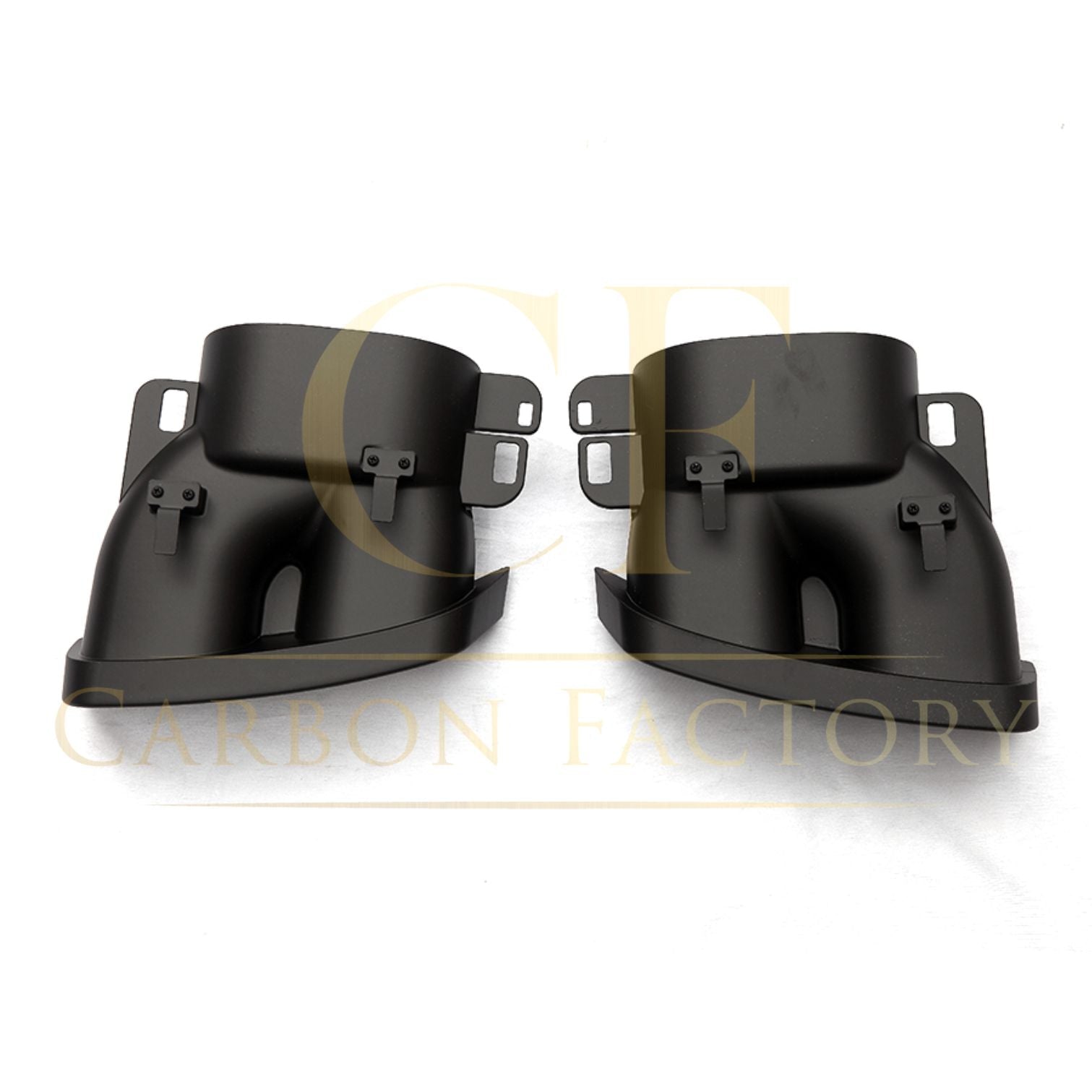 Brabus Style Gloss Black Rear Diffuser & Exhaust Tips for Mercedes Benz W205 C Class & C63 Saloon 15-21-Carbon Factory