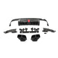 Brabus Style Gloss Black Rear Diffuser & Exhaust Tips for Mercedes Benz W205 C Class & C63 Saloon 15-21-Carbon Factory