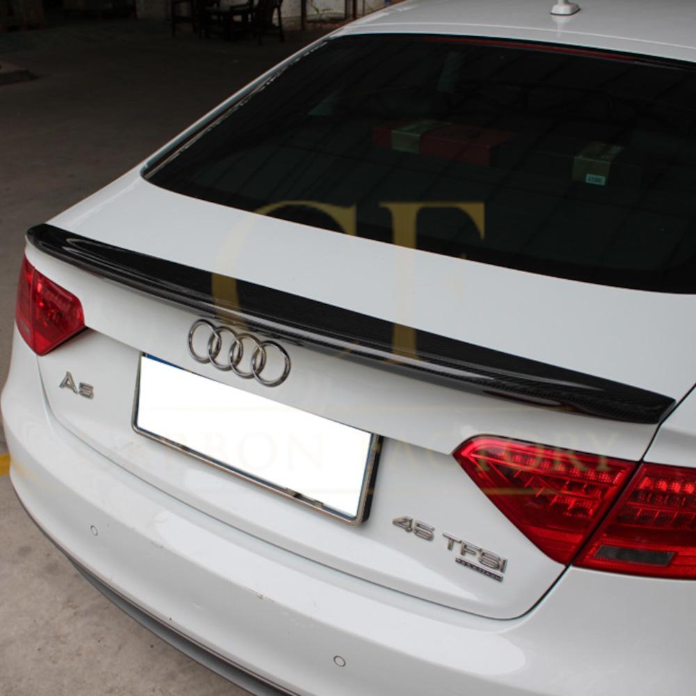 C Style Carbon Fibre Boot Spoiler for Audi B8 B8.5 A5 07-16-Carbon Factory
