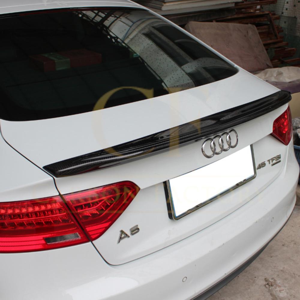 C Style Carbon Fibre Boot Spoiler for Audi B8 B8.5 A5 07-16-Carbon Factory