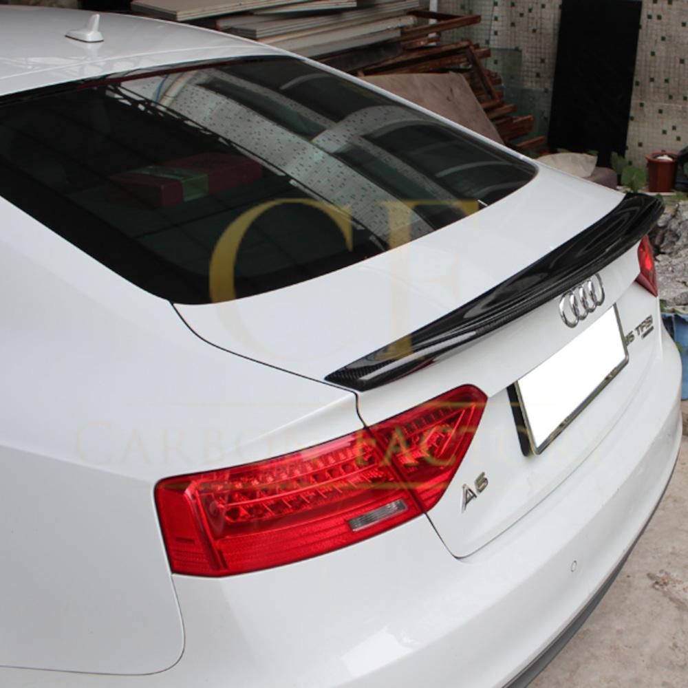 C Style Carbon Fibre Boot Spoiler for Audi B8 B8.5 A5 07-16-Carbon Factory