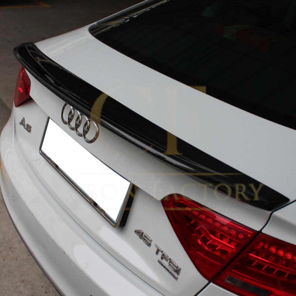 C Style Carbon Fibre Boot Spoiler for Audi B8 B8.5 A5 07-16-Carbon Factory