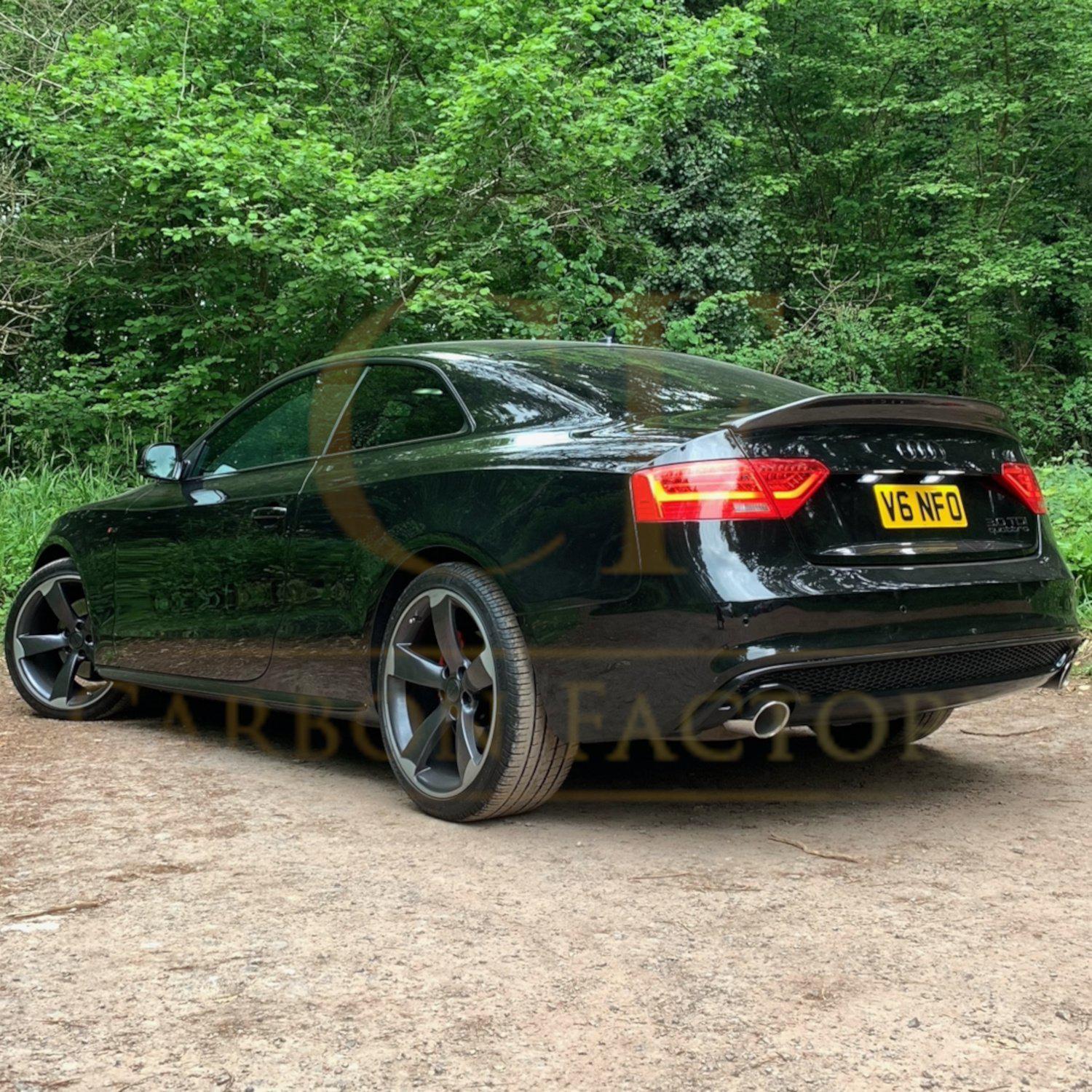 C Style Carbon Fibre Boot Spoiler for Audi B8 B8.5 A5 07-16-Carbon Factory