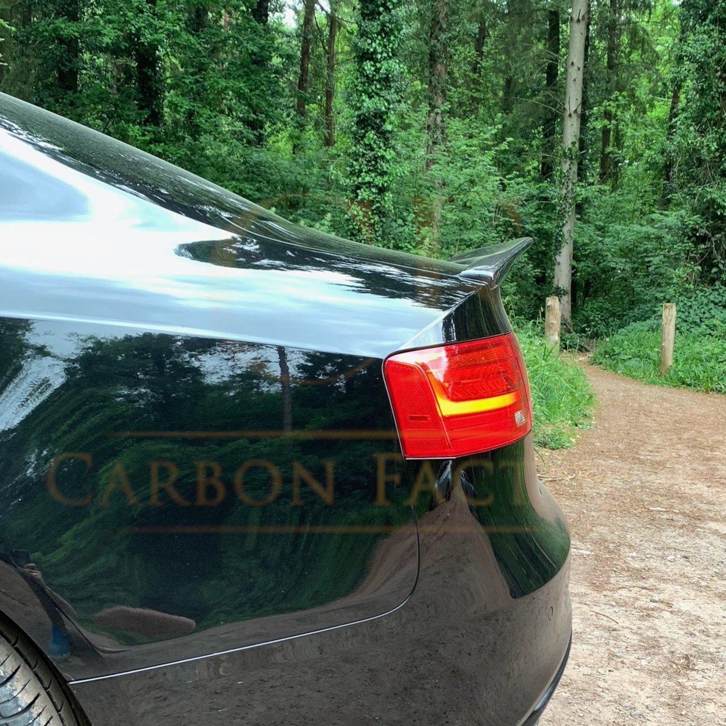 C Style Carbon Fibre Boot Spoiler for Audi B8 B8.5 A5 07-16-Carbon Factory