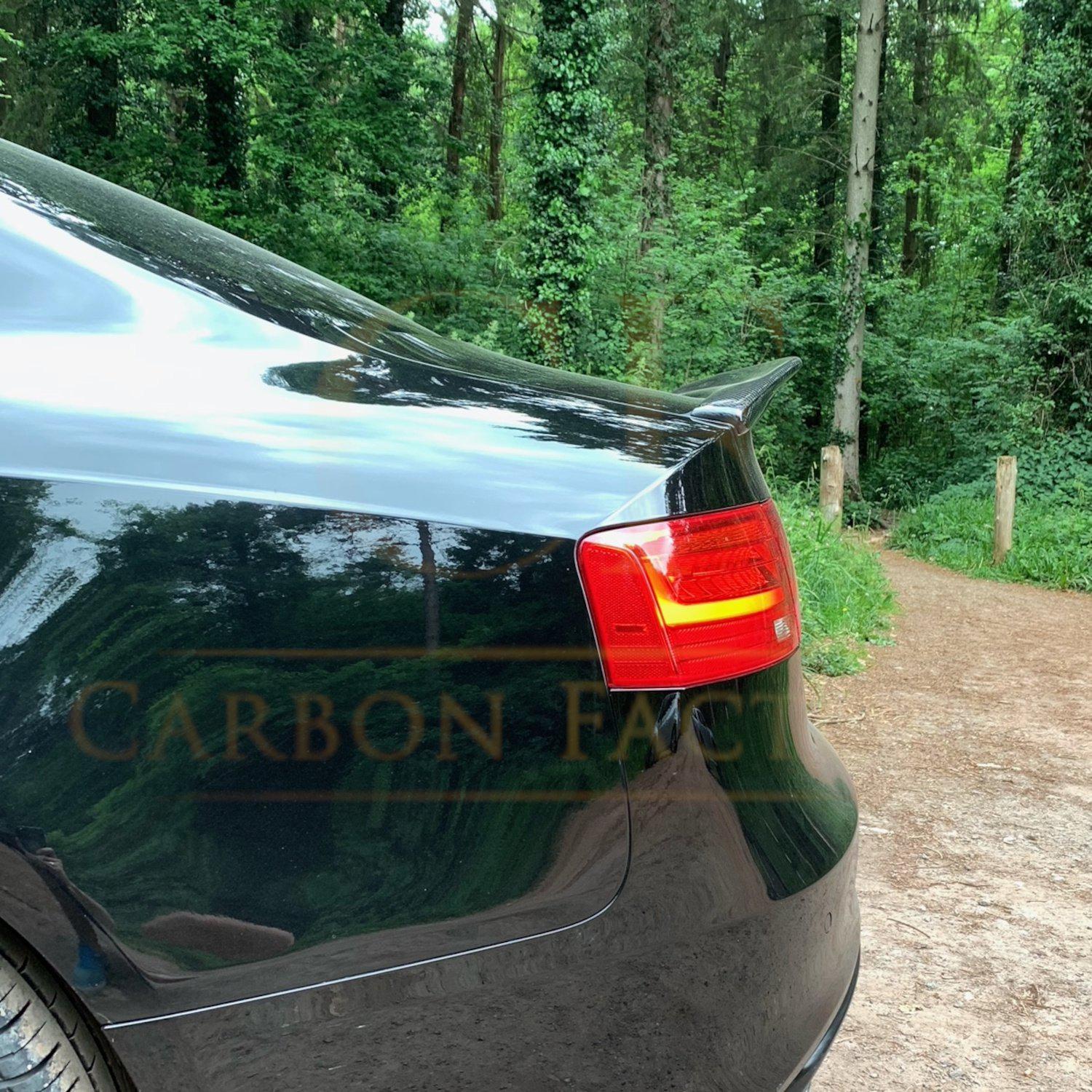 C Style Carbon Fibre Boot Spoiler for Audi B8 B8.5 A5 07-16-Carbon Factory