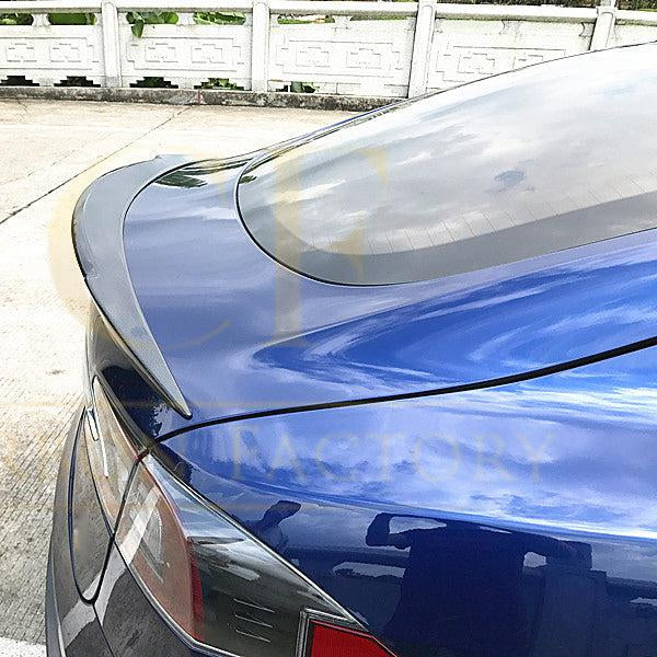 C Style Carbon Fibre Boot Spoiler for Tesla Model S 13-22 - Carbon Factory