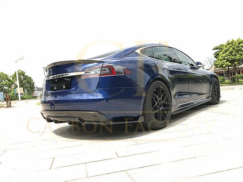 C Style Carbon Fibre Boot Spoiler for Tesla Model S 13-22-Carbon Factory