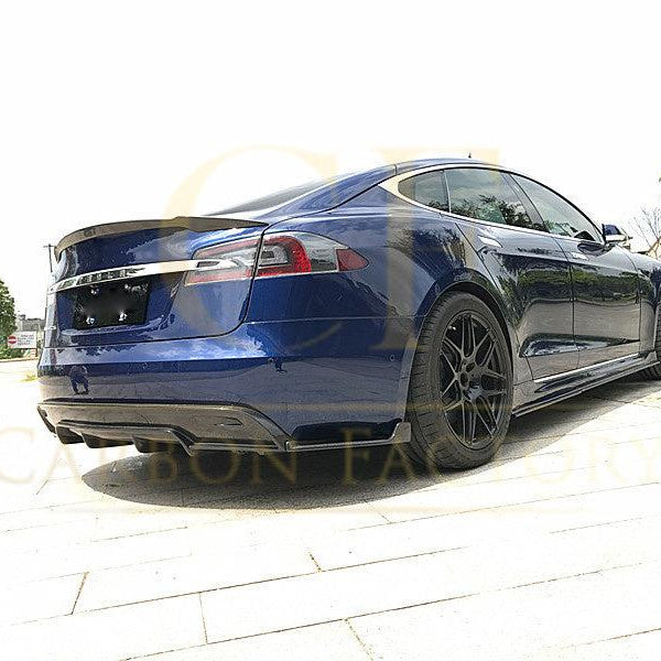 C Style Carbon Fibre Boot Spoiler for Tesla Model S 13-22 - Carbon Factory