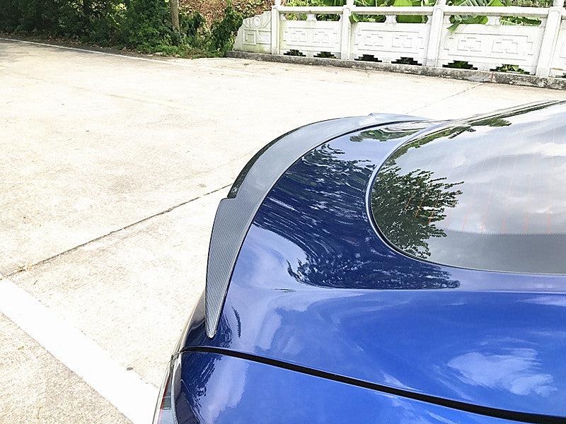 C Style Carbon Fibre Boot Spoiler for Tesla Model S 13-22-Carbon Factory