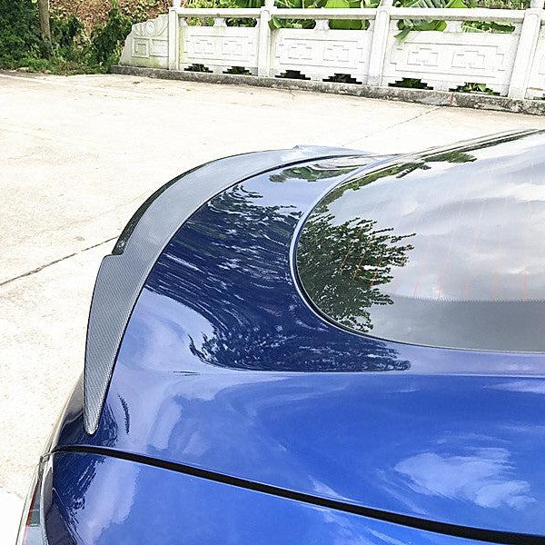 C Style Carbon Fibre Boot Spoiler for Tesla Model S 13-22 - Carbon Factory