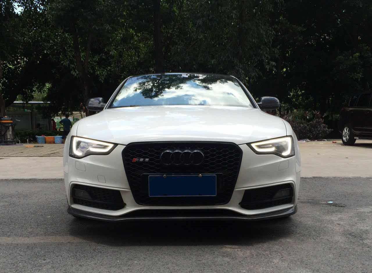 C Style Carbon Fibre Front Splitter for Audi B8.5 S5 A5 S Line 11-16-Carbon Factory