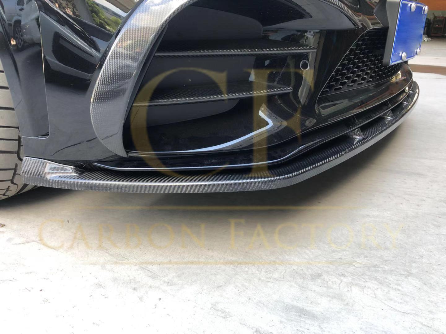 C43 Carbon Fibre Front Splitter for Mercedes Benz W205 C Class 20-21-Carbon Factory