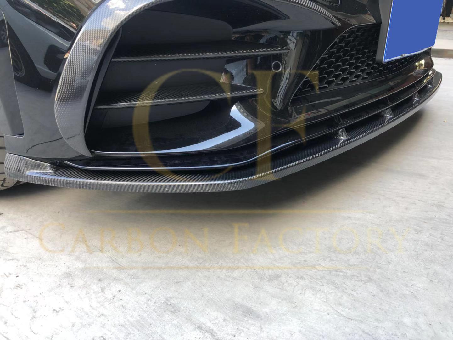 C43 Carbon Fibre Front Splitter for Mercedes Benz W205 C Class 20-21-Carbon Factory