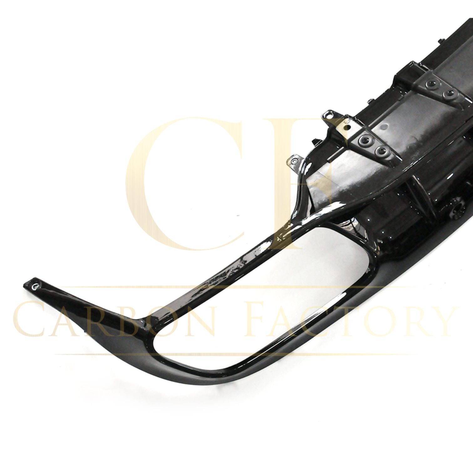 C43 Style Gloss Black Rear Diffuser & Exhaust Tips for Mercedes Benz W205 C Class 15-21-Carbon Factory