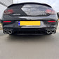 C43 Style Gloss Black Rear Diffuser & Exhaust Tips for Mercedes Benz W205 C Class 15-21-Carbon Factory
