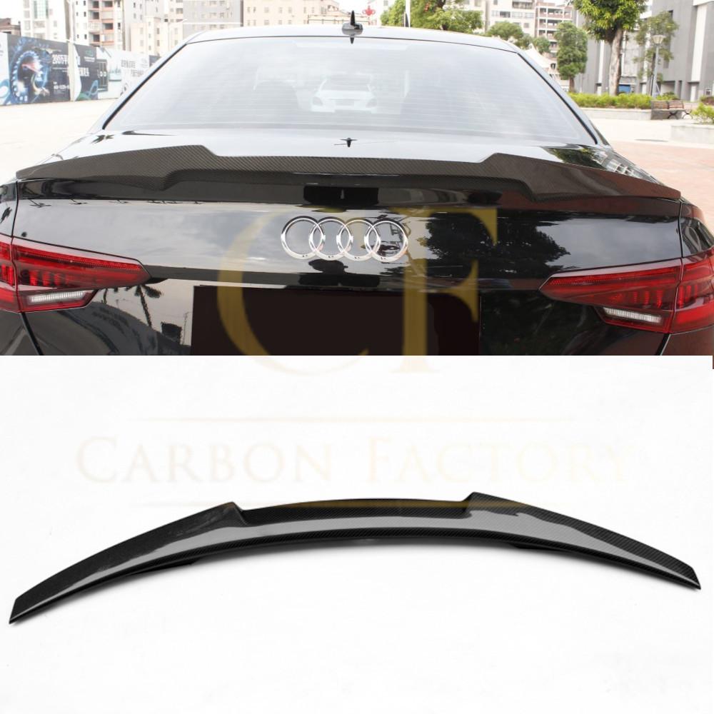 CF Style Carbon Fibre Boot Spoiler for Audi A4 S4 B9 16-22 - Carbon Factory