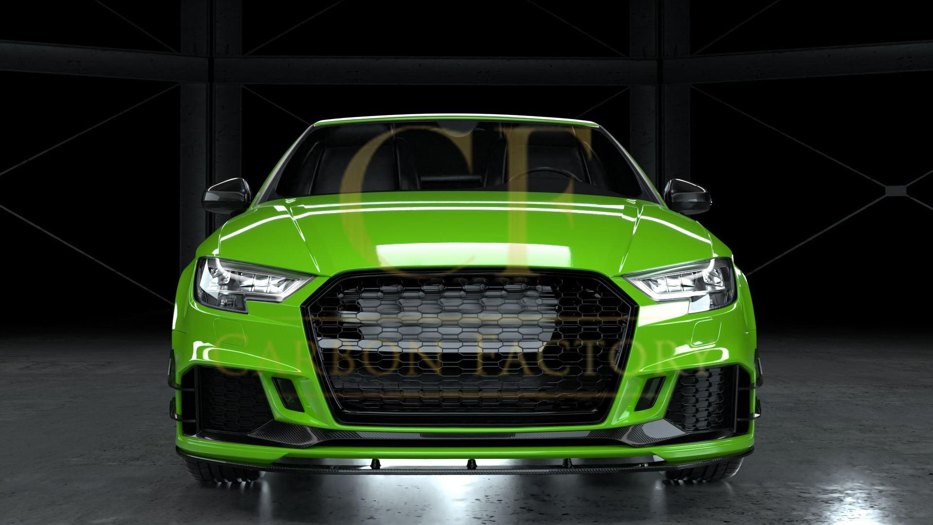 CF Style Carbon Fibre Front Splitter for Audi 8V RS3 Saloon 17-20-Carbon Factory