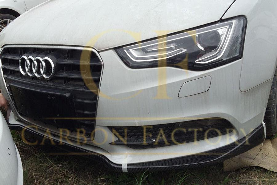 CF Style Carbon Fibre Front Splitter for Audi B8.5 A5 Non S-Line 11-16-Carbon Factory