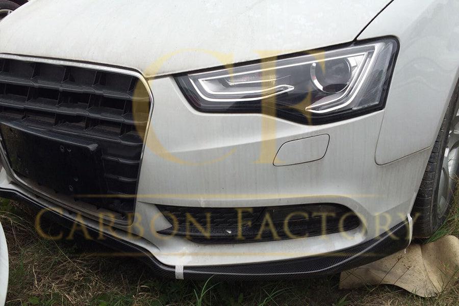 CF Style Carbon Fibre Front Splitter for Audi B8.5 A5 Non S-Line 11-16-Carbon Factory