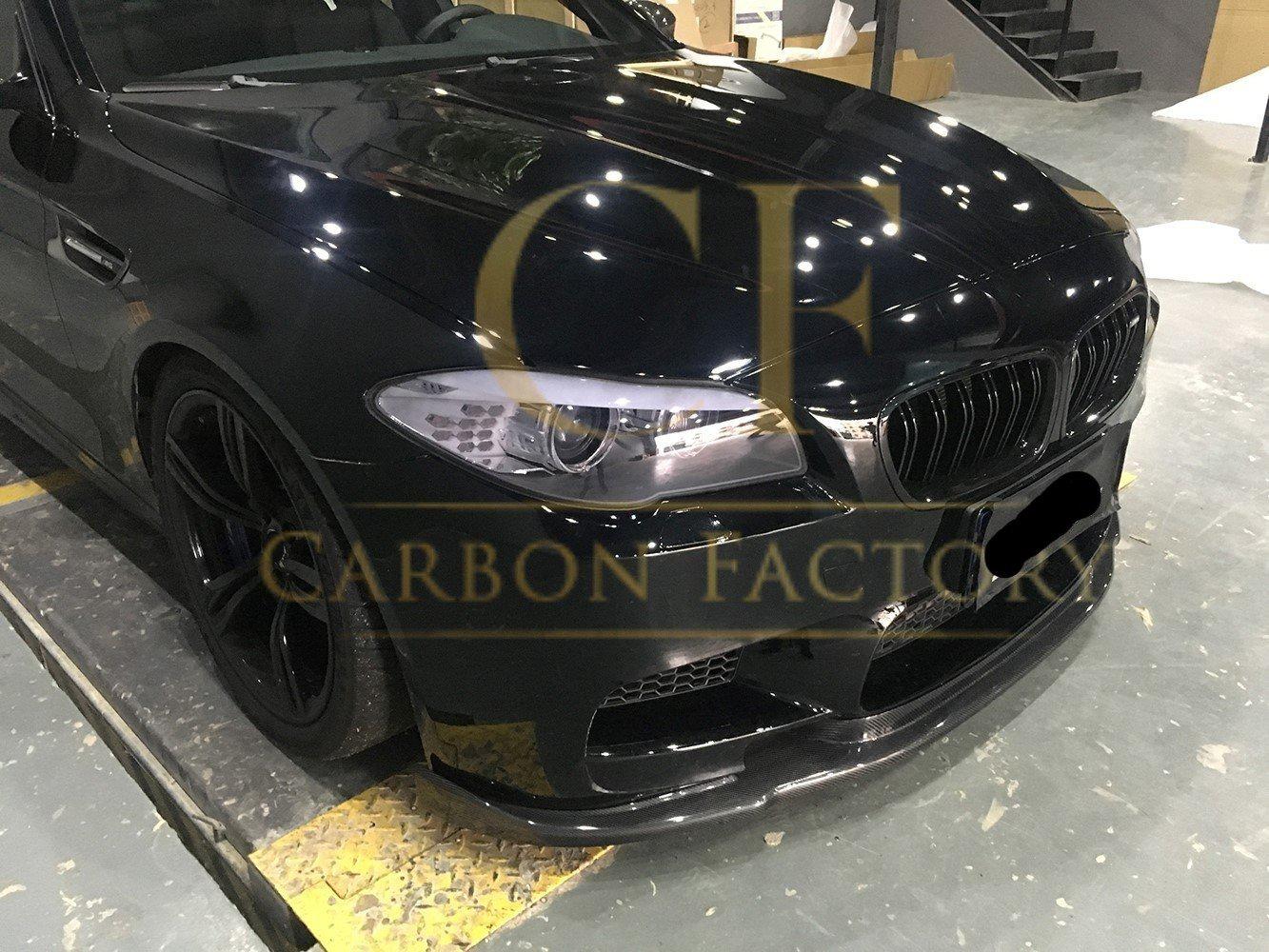 CF Style Carbon Fibre Front Splitter for BMW F10 M5 10-17-Carbon Factory
