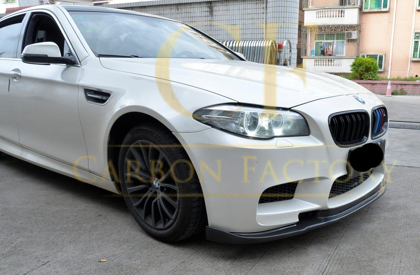 CF Style Carbon Fibre Front Splitter for BMW F10 M5 10-17-Carbon Factory