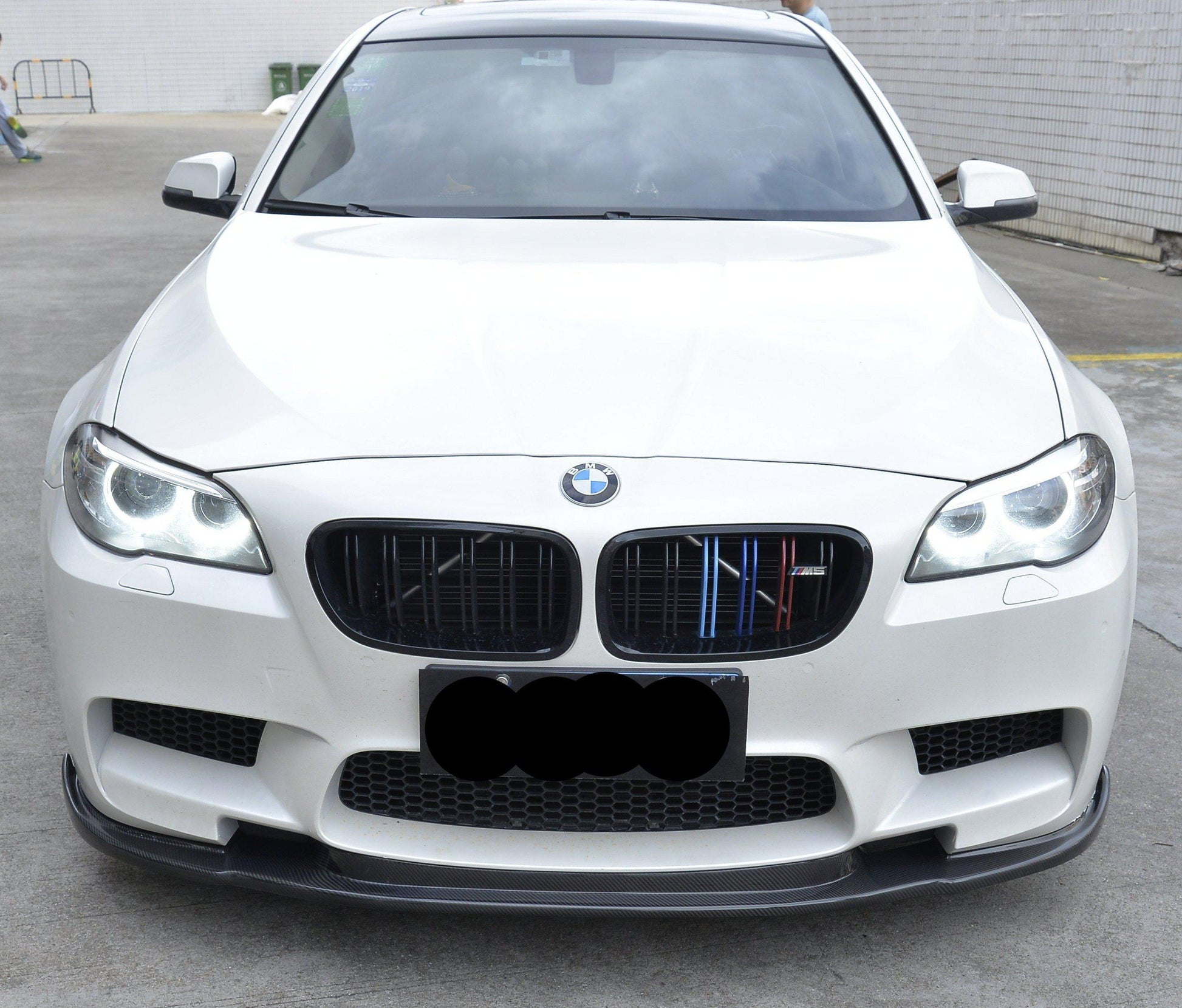 CF Style Carbon Fibre Front Splitter for BMW F10 M5 10-17-Carbon Factory