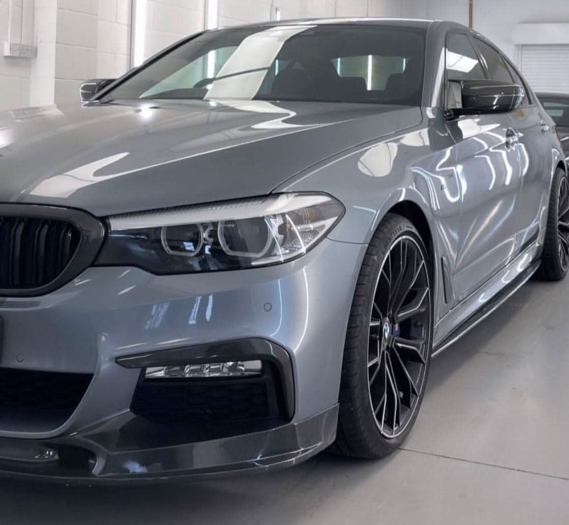 CF Style Carbon Fibre Front Splitter for BMW G30 5 Series M Sport 17-20 - Carbon Factory
