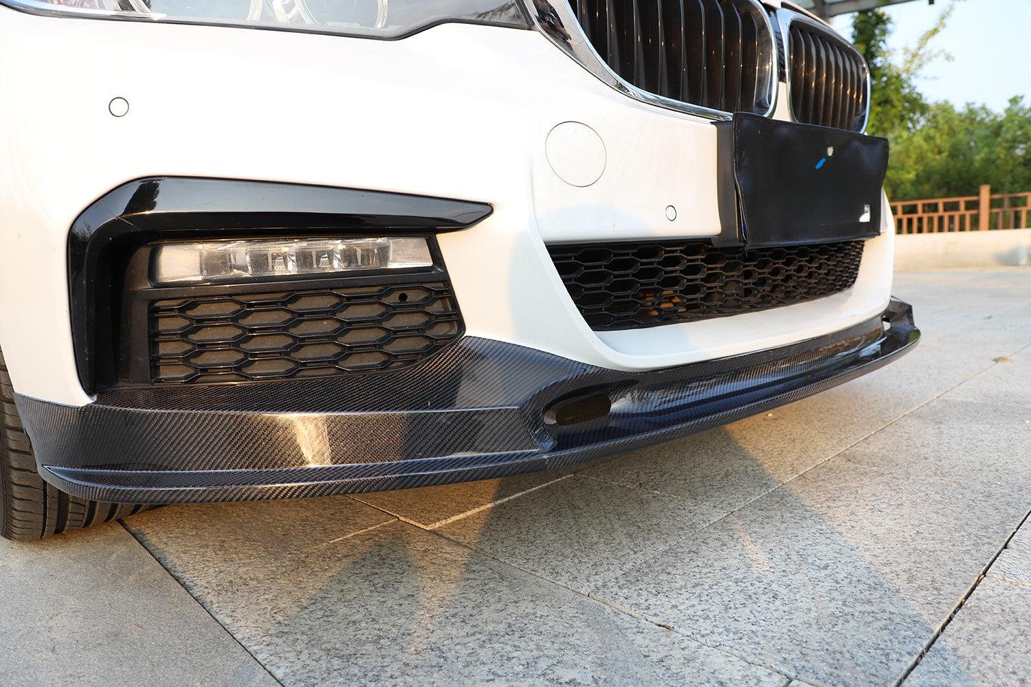 CF Style Carbon Fibre Front Splitter for BMW G30 5 Series M Sport 17-20-Carbon Factory