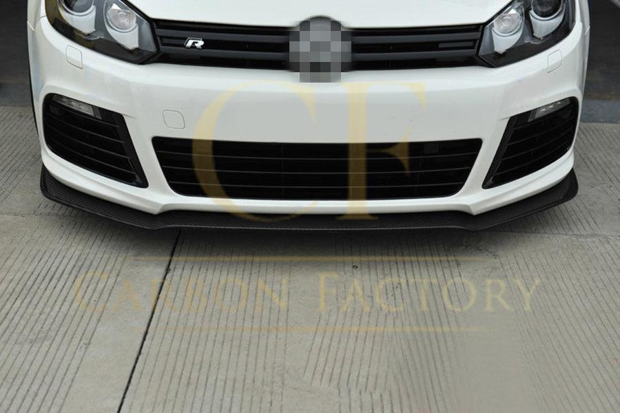 CF Style Carbon Fibre Front Splitter for VW Golf MK6 R20 08-13-Carbon Factory