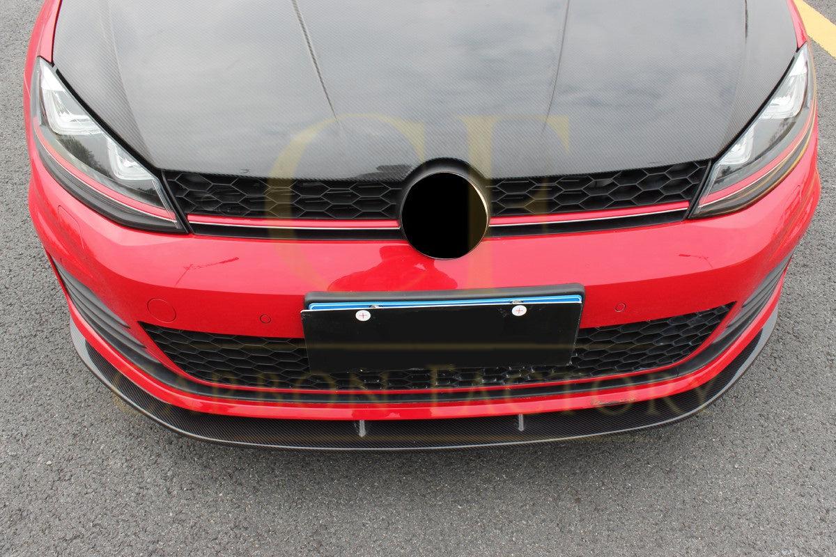 CF Style Carbon Fibre Front Splitter for VW Golf MK7 GTI 14-17-Carbon Factory