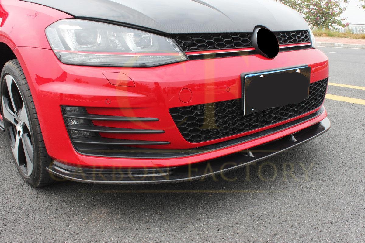 CF Style Carbon Fibre Front Splitter for VW Golf MK7 GTI 14-17-Carbon Factory