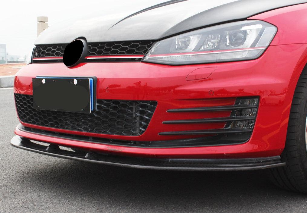 CF Style Carbon Fibre Front Splitter for VW Golf MK7 GTI 14-17-Carbon Factory