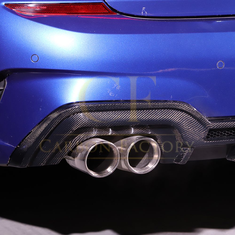 CF Style Carbon Fibre Rear Diffuser for BMW 3 Series G20 G21 Pre-LCI M Sport 19-22-Carbon Factory