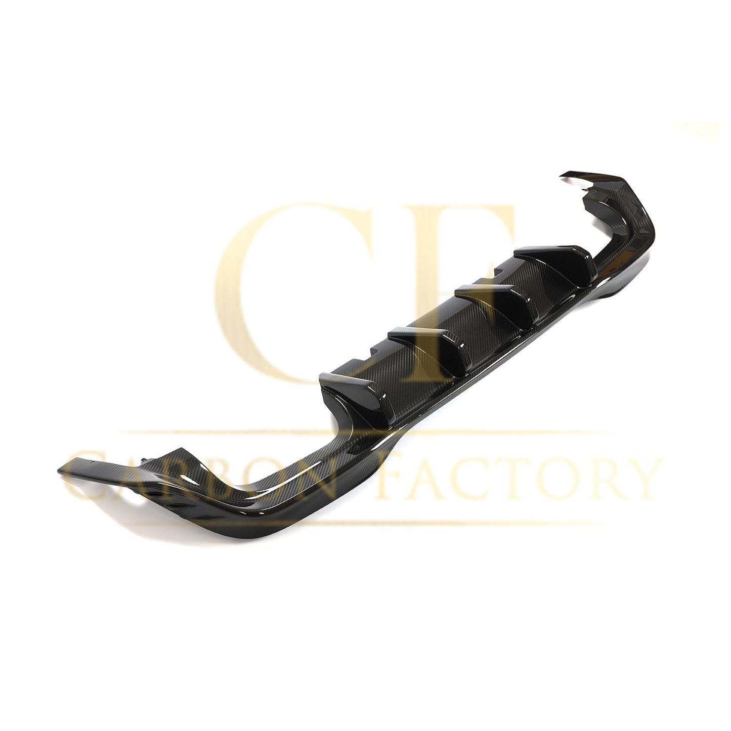 CF Style Carbon Fibre Rear Diffuser for VW Golf MK8 8R 21-Present-Carbon Factory